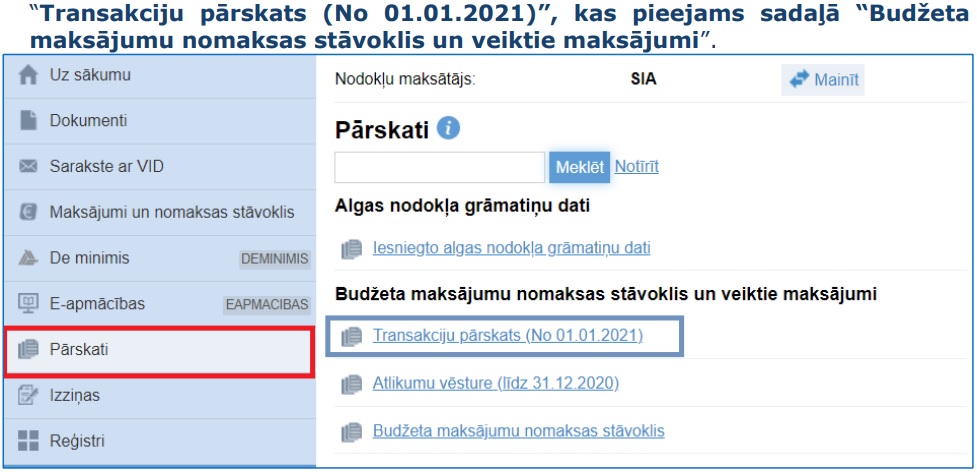 Noderīga informācija grāmatvežiem par EDS sadaļu “Maksājumi un nomaksas stāvoklis”